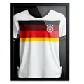 Avalo Trikotrahmen - Trikot Rahmen für Fußball Trikot - 3D Objektrahmen - 60x80 cm - Schwarz - Deep Frame - Bilderrahmen für Trikots