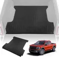 VEVOR 2015–2023 Ford F150 LKW-Ladeflächenmatte 1690 x 1625 x 6,2 mm, rutschfest Kratzfest Gummi Ladeflächenmatte, Schwarz Leicht zu säubern, 6,2 mm Dicke Matratze, Ideal für den Transport von Waren