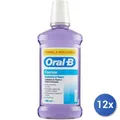 12x Oral B Mundspülung Fluorinse Violett 500 Ml