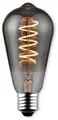 LED-Lampe, BLULAXA Vintage flex Filament, ST64, 5W, 140lm, 1800K, smoky