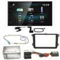 Kenwood DMX-125DAB Bluetooth USB Einbauset für Golf 5 6 Passat 3C CC B7 Touran