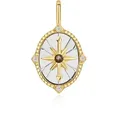 ANIA HAIE - NECKLACE CHARM - Two Tone Star Disc - gold, silber