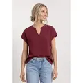 STREET ONE Blusenshirt aus reiner Baumwolle rot 36 EU