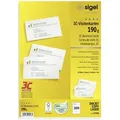 Sigel Visitenkarten Sigel LP790 Bedruckbare Visitenkarten, glatte Kanten 85 x 55 mm Hochwe weiß