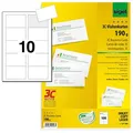 SIGEL 100 Visitenkarten LP790 matt weiß 190 g/qm