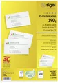 Sigel LP790 Bedruckbare Visitenkarten, glatte Kanten 85 x 55mm Hochweiß 100 St. Papierformat: DIN A4