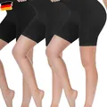 Damen Shorts Radlerhose Kurze, 3er Pack Anti Scheuern Unterhose für unter 