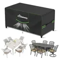 BEEWAY Gartenmöbel Abdeckung Wasserdicht V2.0 170x94x73cm, Schutzhülle Abdeckplane für Gartentische Terrassenmöbel Möbelsets - 420D Oxford Gewebe, Anti-UV, Winterfest