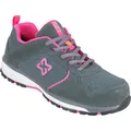 WÜRTH MODYF Sicherheitsschuhe S1P ESD Lina in grau pink - Bequeme Arbeitsschuhe für Damen - metallfrei & atmungsaktiv - in den Größen 35
