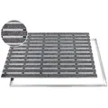 Aco Indoor Alu Schuhabstreifermatte Hellgrau, 60 X 40 Cm