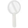 LED Hand Spiegel Reise Make-Up Spiegel mit LED Licht Mini Kosmetik Spiegel mit Swivel Faltbare Griff Weiß