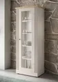 OTTO home Vitrine Country Höhe 192 cm, Hochschrank mit 1 Tür, Anrichte, Standvitrine im Landhausstil, viel Strauraum, mit Metallgriff, MDF Rahmen