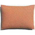 Schlafgut Woven Fade Bettwäsche Kissenbezug einzeln 60x80 cm | grey-light-red-mid - rot