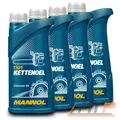 MANNOL 4x 1 L LITER KETTENÖL SÄGEKETTE KETTENSÄGE