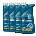 4 L 4x 1 Liter Mannol Kettenöl Universal Mineralisch Haftöl Motorsäge Säge Öl
