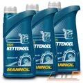 MANNOL 3x 1 L LITER KETTENÖL SÄGEKETTE KETTENSÄGE