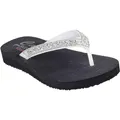 Skechers Cali Meditation Butterfly Garden für Damen, weiß, Duraleather/Edelstein, Strassbesatz, Größe 36