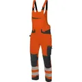 Würth MODYF Arbeitslatzhose Fluo EN 20471 Hi-Vis Latzhose für Profis Moderne Warnschutzlatzhose für Handwerker orange 48