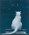 Schönes Rannenberg & Friends Brillenputztuch / Microfasertuch "Katze auf Buch"