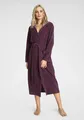 Kangaroos Damenbademantel "Dalia, ideal für Sauna & Spa, Standardlänge & Überlänge" Gr. XXXL, lila (beere), 3XL L: 125cm