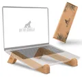Laptop Ständer aus Bambus, ergonomische universal Halterung für Notebook Erhö...