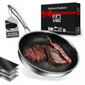FIXLINE® BLACK FOREST Bratpfanne 28cm - robuste Antihaftbeschichtung - hoher Rand 6,5cm - alle Herdarten inkl. Induktion - Backofen geeignet bis 230°C - Perfekte Geschenkidee