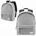 Rucksack Grau Unisex Schulrucksack Sportlich Stadt Arbeit A4 Laptop