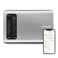 COSORI Küchenwaage 5 kg mit App Nährwertanalyse Bluetooth Edelstahl silber
