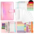 Budget Planner, LTZGO A6 Budget Binder Sparbuch mit Geldfächer und Aufkleber,