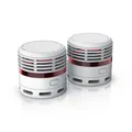 Brandson 2x Rauchmelder, 10-Jahres Batterie, Lautstärke 85 db, LED, Prüftaste,