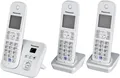 Panasonic Festnetz Telefon-Set KX-TG6823GS mit 3 Mobilteilen, schnurlos mit AB