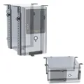 RICOO Computer PC Halterung unter Schreibtisch Höhenverstellbar Rechner Aufhängung für Untertisch bis 35 kg Server Rack Gehäuse TRH02-B Tischhalterung Montage Computer-Halterung Halter Flexibel