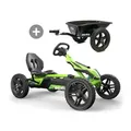 BERG Rally DRT Green 2.0 Pedal-Gokart mit Anhänger