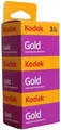 Kodak Gold 200 35mm Farbfilm 3er Pack ISO 200 – je 36 Aufnahmen, feine Körnung