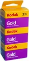 3 Kodak Gold Filme 135 DX 35 Mm. 36 Aufnahmen 200 ISO Tripack