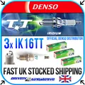 3x DENSO IK16TT Zundkerze FOR SEAT IBIZA Mk IV (6L1) 1.2 02.02-06.06