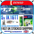 5x DENSO IK16TT Zundkerze FOR SEAT TOLEDO Mk II (1M2) 2.3 V5 20V 09.00-11.03