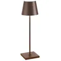 Zafferano Akkuleuchte Poldina Pro 38 cm Rost