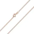 MATERIA Damen Halskette rose vergoldet 925 Silber - Panzerkette rosegold 1,7mm K13-45cm