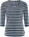 SCHNEIDER Sportswear Langarmshirt DIONNEW-SHIRT GRANIT/WEIß