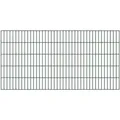 Doppelstab-Gittermatte, Typ 6/5/6, ohne Überstand, Breite 2000 mm x Höhe 1000 mm, Farbe: grün RAL 6005 - Grün