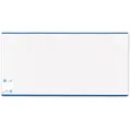 HERMA Buchumschlag 255 x 540 mm HERMÄX blauer Rand transparent Buchhülle Einband