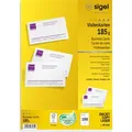 Sigel DP830 Visitenkarten 85x55 mm 185g hochweiß