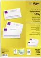 Sigel DP830 Bedruckbare Visitenkarten, microperforiert 85 x 55mm Hochweiß 150 St. Papierformat: DIN
