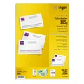 Sigel Visitenkarten VISITENKARTEN,MP, hochweiß, perforiert, 185 g/m²