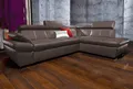 exxpo - sofa fashion Ecksofa Salerno, Funktionssofa, hoher Sitzkomfort, Breite 268cm, L-Form, inkl. Kopf- und Armteilverstellung, wahlweise mit Bettfunktion