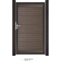 GroJa Solid Steckzaun Tor Universal-DIN Walnuss 100 cmx 180 cm