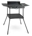 Stagecaptain Elektrogrill EBBQ-2000, 2000 W, 3in1 Grill - Tischgrill, Standgrill mit Grillrost und Grillplatte