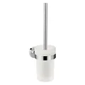 hansgrohe Logis Universal - Toilettenbürste mit Halter, Toilettenbüstenhalter für Wandmontage, WC-Bürste mit Halter, verdeckte Befestigung, Badezimmer Zubehör, Chrom, 41722000