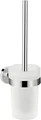 hansgrohe Logis UNIVERSAL Toilettenbürstenhalter, chrom/mattglas, 41722000